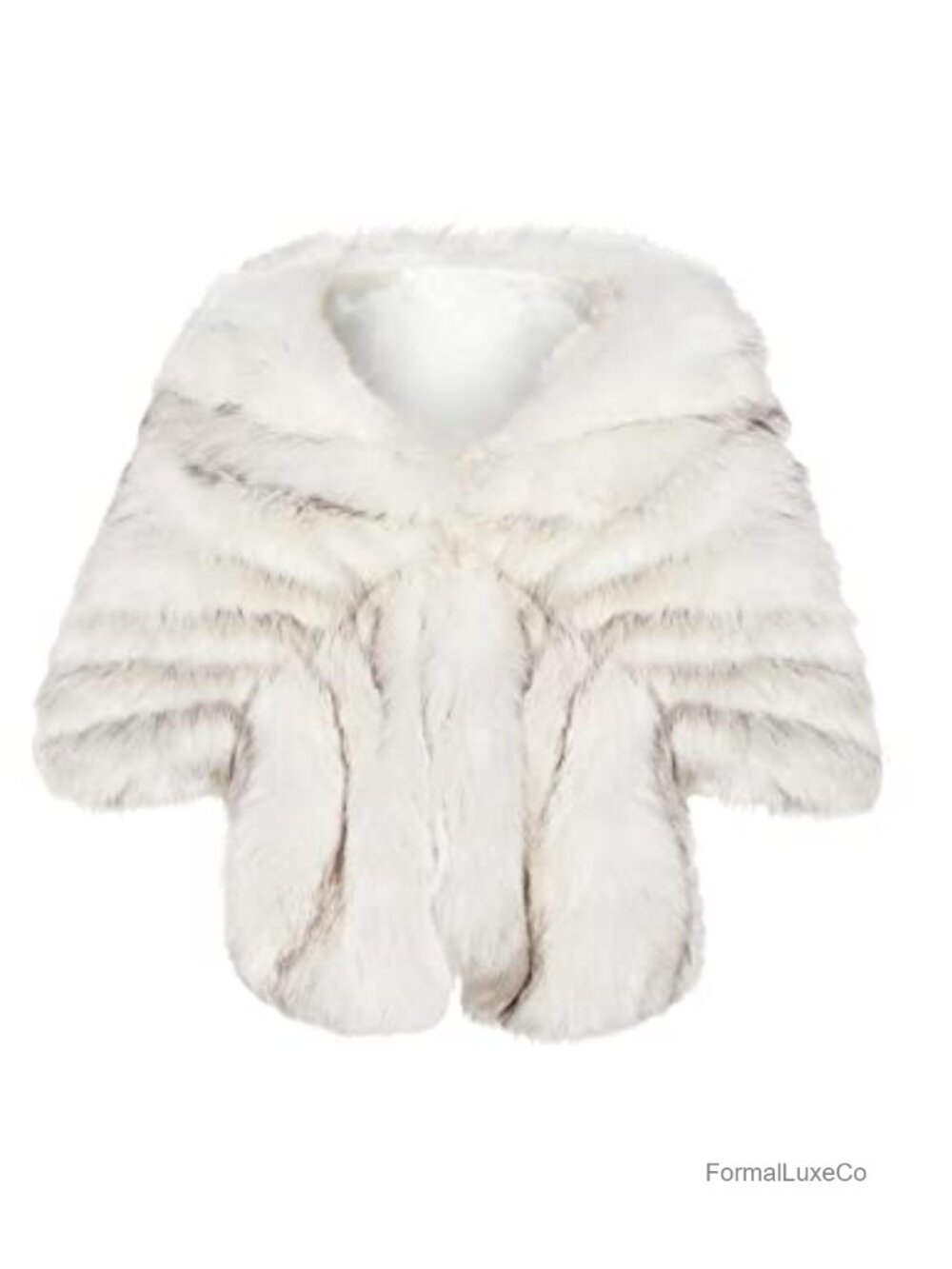 Faux Fur Shawl Wrap Scarf Evening Cape Winter Cover Up